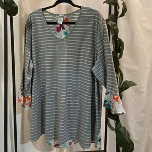 Plus size layered tunic